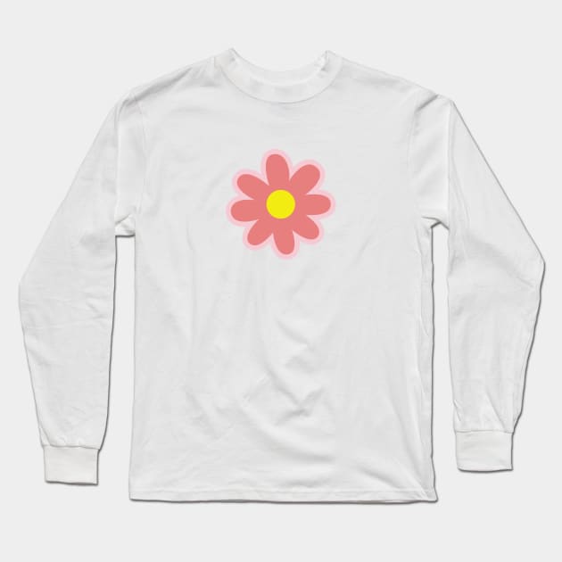 Orange Flower Long Sleeve T-Shirt by CEYLONEX